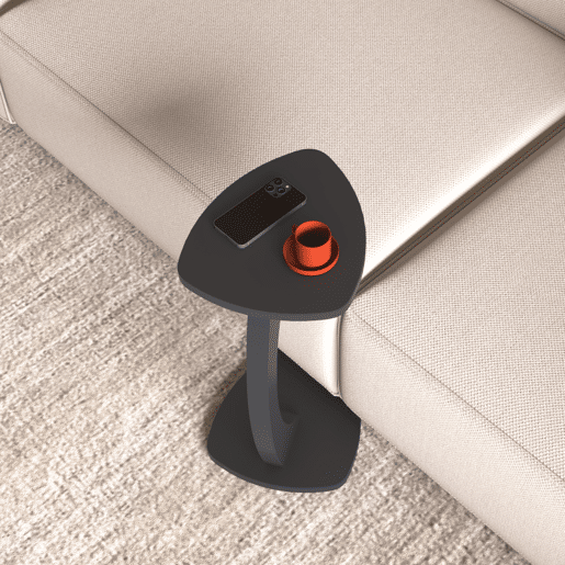 Mesa de apoio Klinerg 40x37x56 cm Cinzento en.casa