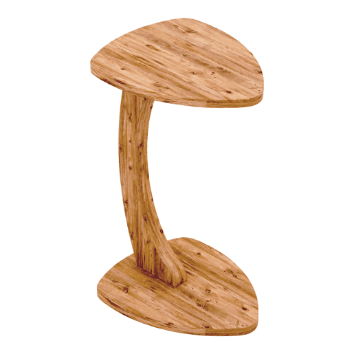 Mesa de apoio Klinerg 40x37x56 cm aspeto madeira en.casa