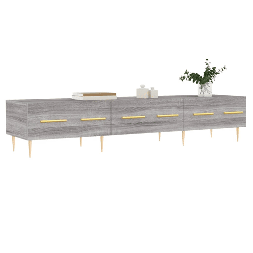 Móvel de TV - Modulo de TV - Armário de TV 150x36x30 cm derivados de madeira cinzento sonoma