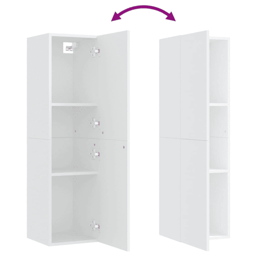 Móvel de TV - Modulo de TV - Armário de TV 30,5x30x110 cm derivados de madeira branco