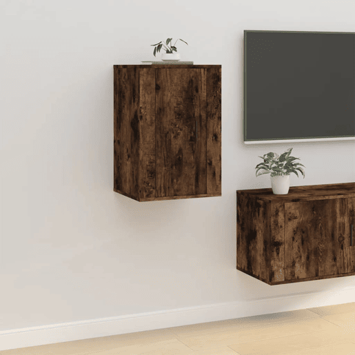 Móvel de TV - Modulo de TV - Armário de TV de parede 40x34,5x60 cm carvalho fumado