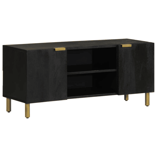 Móvel de TV - Modulo de TV - Armário de TV 105x33x46 cm derivados de madeira preto Móvel de TV - Modulo de TV - Armário de TV 105x33x46 cm derivados de madeira preto