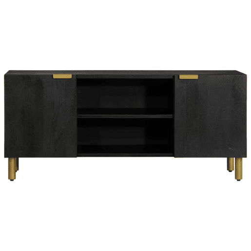 Móvel de TV - Modulo de TV - Armário de TV 105x33x46 cm derivados de madeira preto Móvel de TV - Modulo de TV - Armário de TV 105x33x46 cm derivados de madeira preto