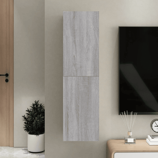 Móvel para TV - Móvel de TV - Armário de TV de parede 30,5x30x110 cm cinzento sonoma
