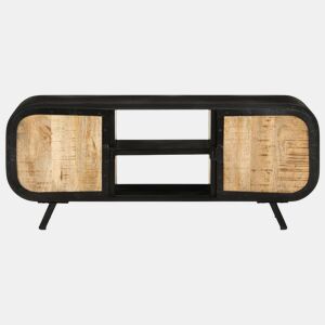 Móvel de TV - Modulo de TV - Armário de TV 110x30x45 cm madeira de mangueira áspera