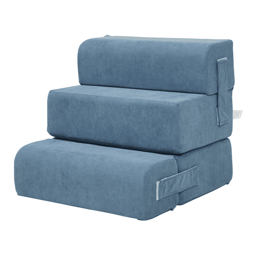 Escada  Cama para animais de estimação Joelerhatra 4 peças 45x50x45 cm Cordão Azul en.casa
