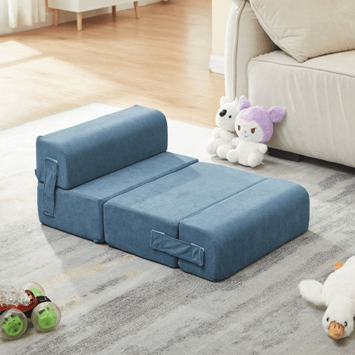 Escada  Cama para animais de estimação Joelerhatra 4 peças 45x50x45 cm Cordão Azul en.casa