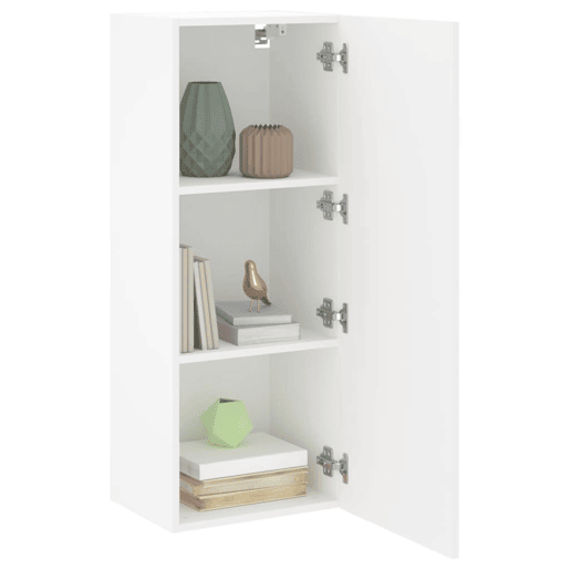 Móvel de parede p TV - Armário de TV 40,5x30x102cm derivados de madeira branco