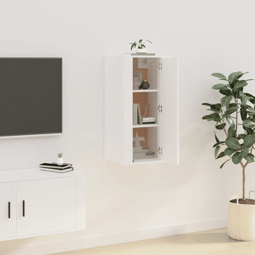 Móvel de TV - Modulo de TV - Armário de TV de parede 40x34,5x80 cm branco