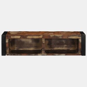Móvel TV - Modulo de TV - Armário de TV multicor 80x30x25 cm madeira maciça recuperada