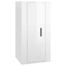Móvel de TV - Modulo de TV - Armário de TV de parede 40x34,5x80 cm branco brilhante