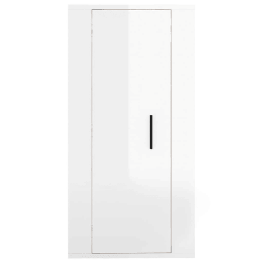 Móvel de TV - Modulo de TV - Armário de TV de parede 40x34,5x80 cm branco brilhante
