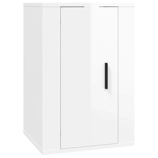 Móvel de TV - Modulo de TV - Armário de TV de parede 40x34,5x60 cm branco brilhante