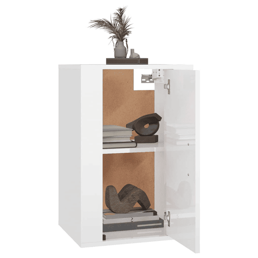 Móvel de TV - Modulo de TV - Armário de TV de parede 40x34,5x60 cm branco brilhante