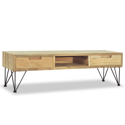 Móvel de TV - Modulo de TV - Armário de TV 120x35x35 cm teca maciça