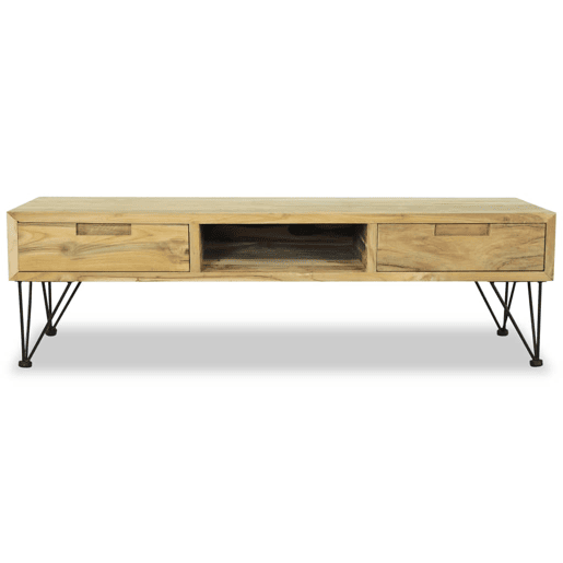 Móvel de TV - Modulo de TV - Armário de TV 120x35x35 cm teca maciça