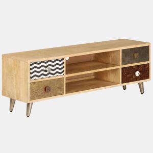 Móvel de TV - Modulo de TV - Armário de TV 120x30x40 cm madeira de mangueira maciça