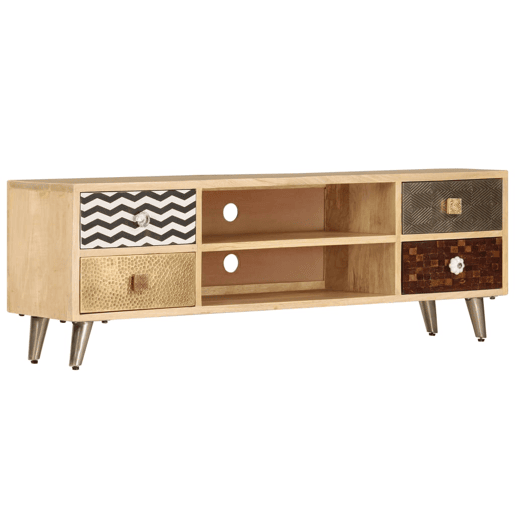 Móvel de TV - Modulo de TV - Armário de TV 120x30x40 cm madeira de mangueira maciça