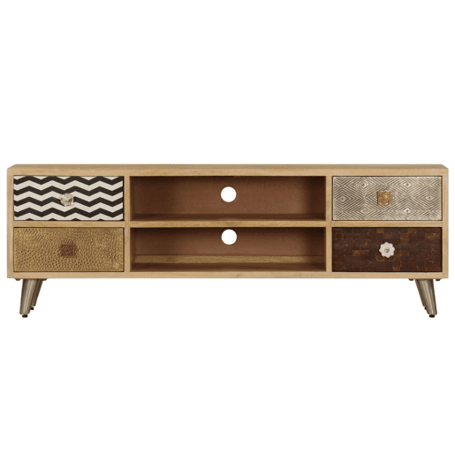 Móvel de TV - Modulo de TV - Armário de TV 120x30x40 cm madeira de mangueira maciça