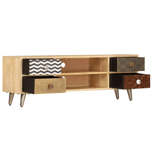 Móvel de TV - Modulo de TV - Armário de TV 120x30x40 cm madeira de mangueira maciça