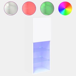 Móvel de TV - Modulo de TV - Armário de TV com luzes LED 40,5x30x102 cm branco