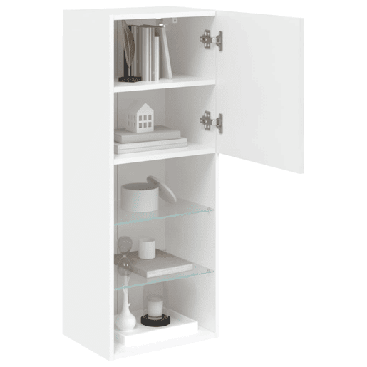 Móvel de TV - Modulo de TV - Armário de TV com luzes LED 40,5x30x102 cm branco