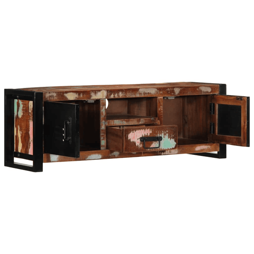 Armário para TV - Móvel TV 100x30x35 cm Madeira maciça recuperada Armário para TV - Móvel TV 100x30x35 cm Madeira maciça recuperada