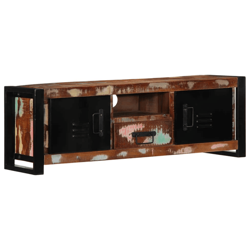 Armário para TV - Móvel TV 100x30x35 cm Madeira maciça recuperada Armário para TV - Móvel TV 100x30x35 cm Madeira maciça recuperada
