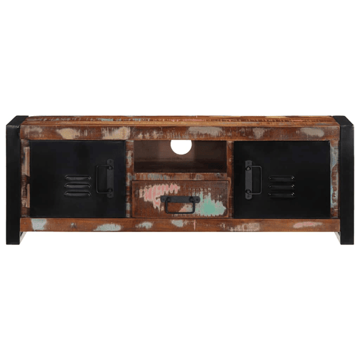 Armário para TV - Móvel TV 100x30x35 cm Madeira maciça recuperada Armário para TV - Móvel TV 100x30x35 cm Madeira maciça recuperada