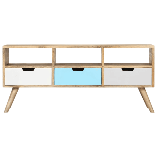 Móvel de TV - Modulo de TV - Armário de TV 110x35x48 cm madeira de mangueira maciça