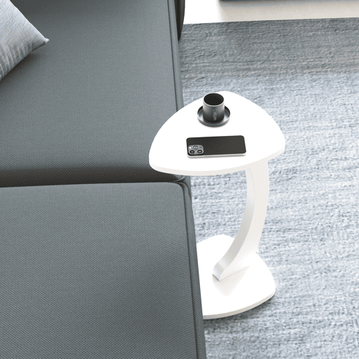 Mesa de apoio Klinerg 40x37x56 cm branco en.casa