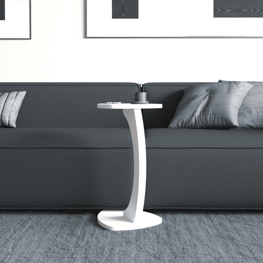 Mesa de apoio Klinerg 40x37x56 cm branco en.casa