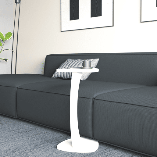 Mesa de apoio Klinerg 40x37x56 cm branco en.casa