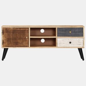 Móvel de TV - Modulo de TV - Armário de TV 115x30x47 cm madeira de mangueira maciça