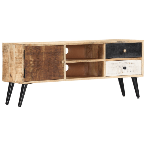 Móvel de TV - Modulo de TV - Armário de TV 115x30x47 cm madeira de mangueira maciça