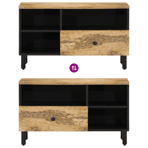 Móvel de TV - Modulo de TV - Armário de TV 80x33x46 cm madeira de mangueira maciça