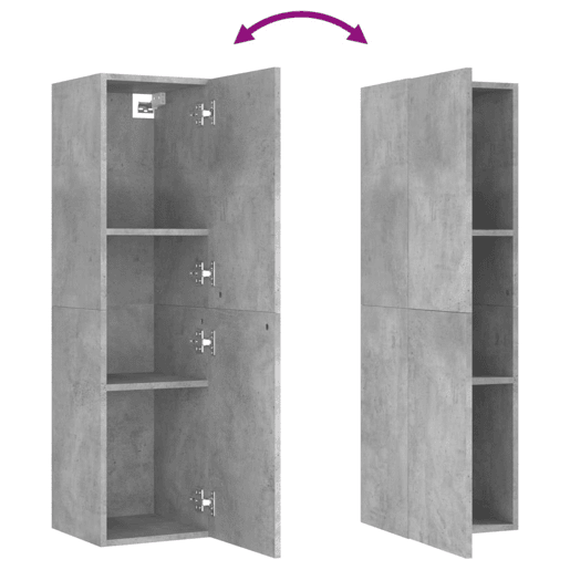 Móvel de TV - Modulo de TV - Armário de TV 30,5x30x110 cm derivados madeira cinzento cimento