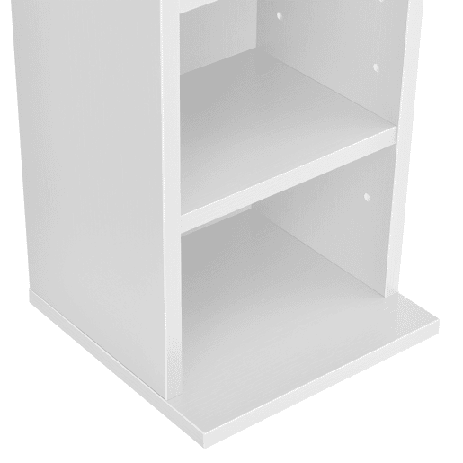 Prateleira para CD Tynset 12 compartimentos 175 x 20 x 20 cm Branco en.casa