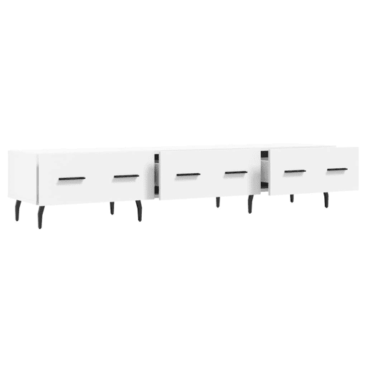 Móvel de TV - Modulo de TV - Armário de TV 150x36x30 cm derivados de madeira branco