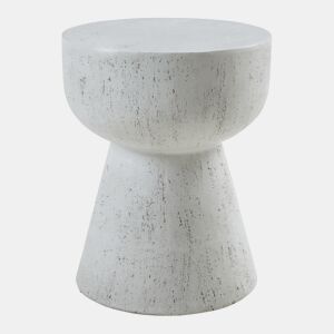 Mesa de apoio Oulvepijanse 51xØ40 cm branco en.casa