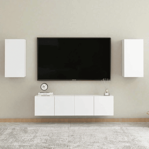 Móvel de TV - Modulo de TV - Armário de TV 30,5x30x60 cm derivados de madeira branco