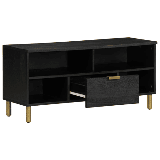 Móvel de TV - Modulo de TV - Armário de TV 100x33x46 cm derivados de madeira preto Móvel de TV - Modulo de TV - Armário de TV 100x33x46 cm derivados de madeira preto