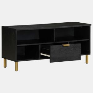 Móvel de TV - Modulo de TV - Armário de TV 100x33x46 cm derivados de madeira preto
