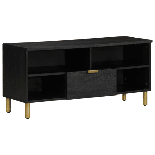 Móvel de TV - Modulo de TV - Armário de TV 100x33x46 cm derivados de madeira preto Móvel de TV - Modulo de TV - Armário de TV 100x33x46 cm derivados de madeira preto
