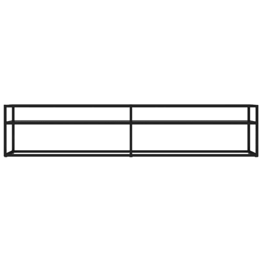 Móvel de TV - Modulo de TV - Armário de TV 200x40x40,5 cm vidro temperado preto