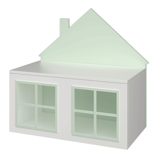 Caixa de brinquedos Vipsali com tampa 56x60x33 cm verde mentabranco en.casa