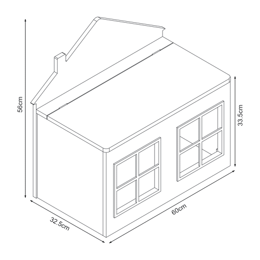 Caixa de brinquedos Vipsali com tampa 56x60x33 cm verde mentabranco en.casa