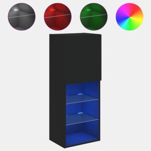 Móvel de TV - Modulo de TV - Armário de TV com luzes LED 40,5x30x102 cm preto