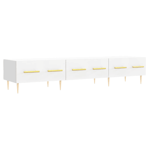 Móvel de TV - Modulo de TV - Armário de TV 150x36x30 cm derivados de madeira branco Móvel de TV - Modulo de TV - Armário de TV 150x36x30 cm derivados de madeira branco