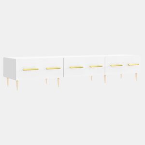 Móvel de TV - Modulo de TV - Armário de TV 150x36x30 cm derivados de madeira branco